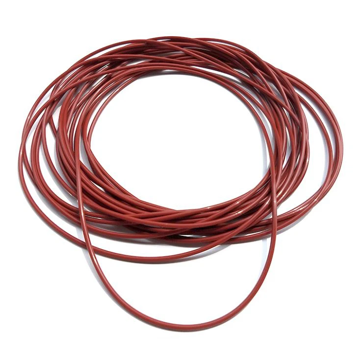 Silicone O-Ring, 70A Durometer, Round, Red (Metric)